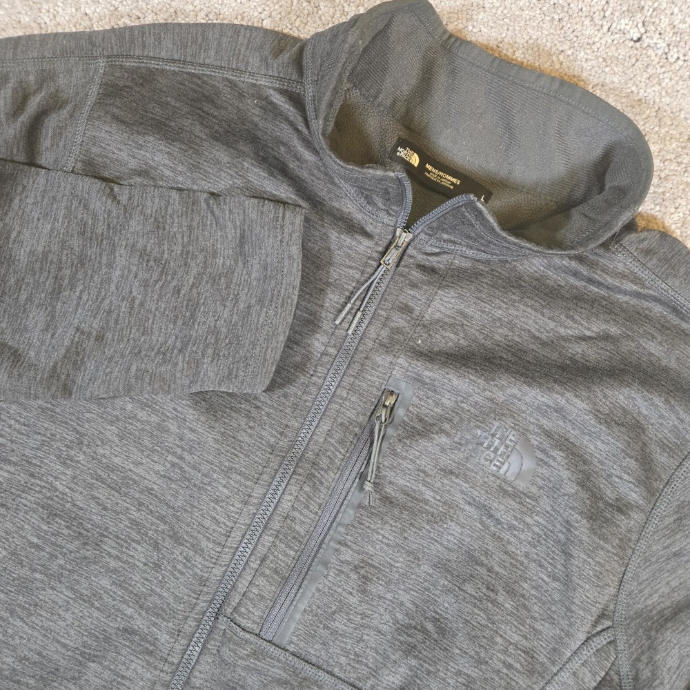 The North Face Canyonlands Full Zip Fleece Jacket Mens Large Charcoal Gray